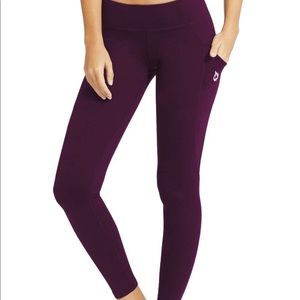 Dark Magenta Baleaf Leggings w/pocket